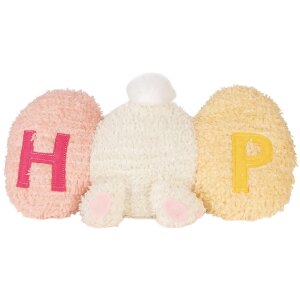 Clayre & Eef Decoratief Kussen Konijn Wit Roze...