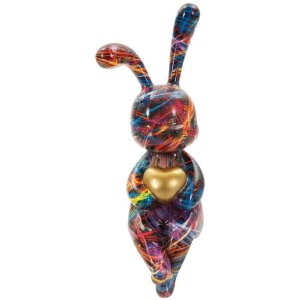 Mauro Ferretti Decoratief Beeld Coniglietto Psyco – Multicolor Hase 23cm