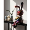 Mauro Ferretti Decoratief Beeld Coniglietto Psyco – Multicolor Hase 23cm