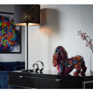 Mauro Ferretti Decoratief Beeld Bassotto Psyco – Moderne Hond in Multicolor Polyresin