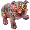 Mauro Ferretti Decoratief Beeld BULL DOG PSYCO, 21,5x15,5x21 cm, multicolor