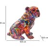Mauro Ferretti Decoratief Beeld BULL DOG PSYCO, 21,5x15,5x21 cm, multicolor