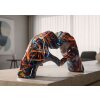 Mauro Ferretti decoratief beeld LOVER PSYCO, 25x7,5x13,5 cm, multicolor