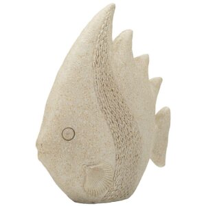 Mauro Ferretti Decoratief Visbeeld PESCE SAND Beige 25,3x8,6x24,5 cm
