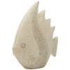 Mauro Ferretti Decoratief Visbeeld PESCE SAND Beige 25,3x8,6x24,5 cm
