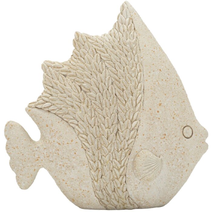 Mauro Ferretti Decoratief Visbeeld PESCE SAND Beige 16,7x6,5x16,8 cm