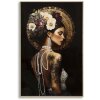 Mauro Ferretti Wandbeeld Persian – lackierde laken met frame, 62x92cm, moderne portretwanddecoratie