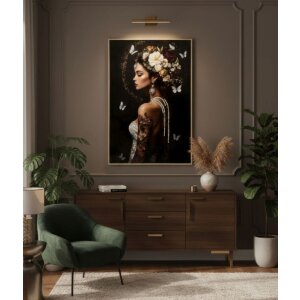 Mauro Ferretti Schilderij op Doek PERSIAN met Houten Frame 62x92 cm, Multicolor