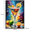 Mauro Ferretti Schilderij op doek COCKTAIL met lijst 62x3,5x92 cm