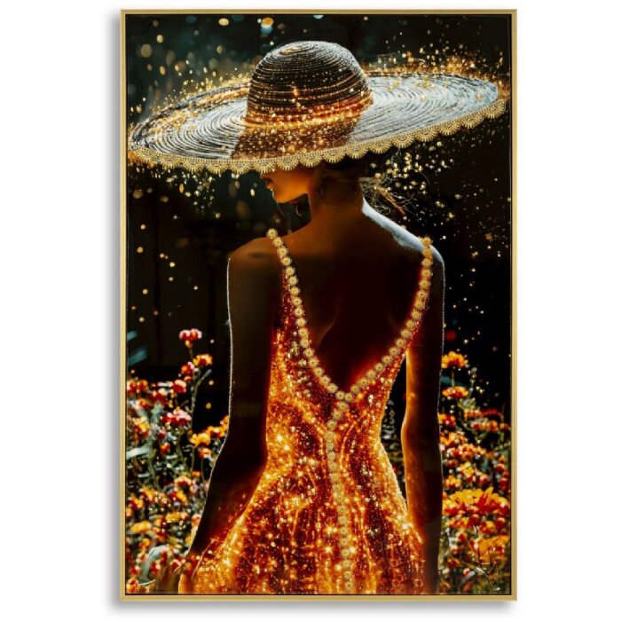 Mauro Ferretti Schilderij op Doek ILLUMY met Lijst, 62x92 cm, Multicolor