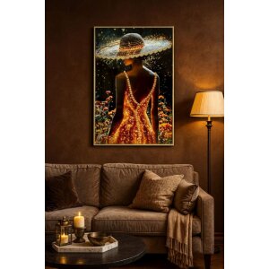 Mauro Ferretti Schilderij op Doek ILLUMY met Lijst, 62x92 cm, Multicolor