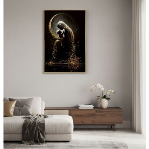 Mauro Ferretti Schilderij op Doek MATERNITY, multicolor, gouden licht, 60x90 cm