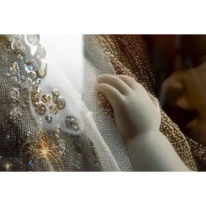 Mauro Ferretti Schilderij op doek MATERNITY, 60x3,5x90 cm, multicolor gouden licht