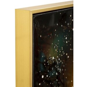 Mauro Ferretti Wanddecoratie "Pauw" – Gouden accenten, 70x100 cm