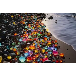 Mauro Ferretti Wandbeeld "Colors" – Dekoratief schilderij met kader 60x90 cm, multicolor