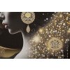 Mauro Ferretti LED-wandbeeld "Inda" – decoratief wanddecoratie met gouden accenten 60x90 cm