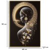 Mauro Ferretti LED-wandbeeld "Inda" – decoratief wanddecoratie met gouden accenten 60x90 cm