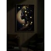 Mauro Ferretti LED-wandbeeld "Minerva" – decoratief wandpaneel 60x90 cm met blauwe en gouden accenten