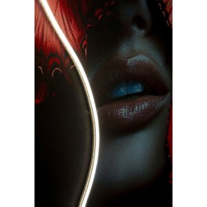 Mauro Ferretti LED-schilderij "Butterflies" 60x90 cm – 3D acryl met rode tinten