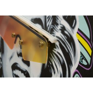 Mauro Ferretti LED-wandbeeld "Marilin" 60x90 cm – 3D acryl-applikatie, multicolor