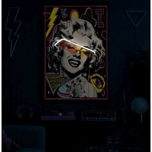 Mauro Ferretti LED-wandbeeld "Marilin" 60x90 cm – 3D acryl-applikatie, multicolor