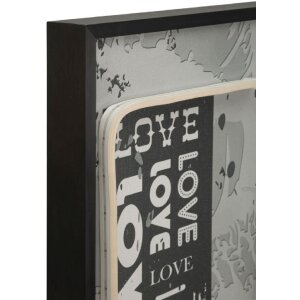 Mauro Ferretti LED-wandbeeld "Love" 60x90 cm – 3D acryl-applikatie, multicolor urban pop