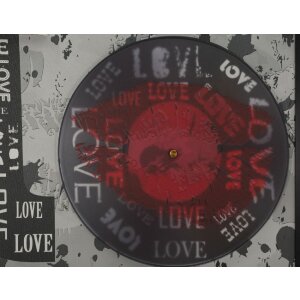 Mauro Ferretti LED-wandbeeld "Love" 60x90 cm – 3D acryl-applikatie, multicolor urban pop