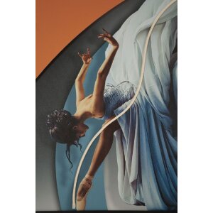 Mauro Ferretti LED-schilderij "Dancer" 60x90 cm – 3D acryl-applikatie, multicolor
