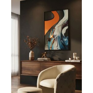 Mauro Ferretti LED-schilderij "Dancer" 60x90 cm – 3D acryl-applikatie, multicolor