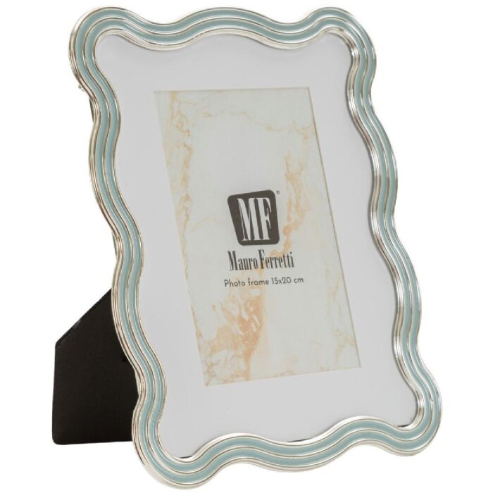 Mauro Ferretti fotolijst "Elizabeth" 15x20 cm hellblauw/silver