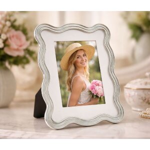 Mauro Ferretti fotolijst "Elizabeth" 15x20 cm hellblauw/silver