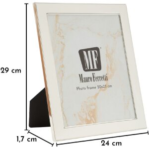 Mauro Ferretti fotolijst "Molly" 20x25 cm wit/zilver