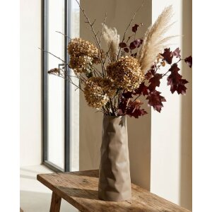 Mauro Ferretti Vaas "Norimberga" crème 16x20x50 cm