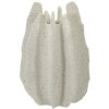 Mauro Ferretti Decoratieve Vaas "Ester" Ø26x40 cm, Natuur/Crème met Gesprenkelde Structuur