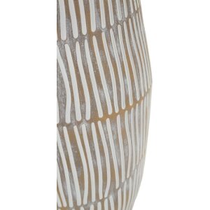 Mauro Ferretti Vaas "Hanoi" Ø17x47 cm Wit gekalkt