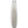 Mauro Ferretti Deko Vaas "Ho Chi Minh" 29,5x13,5x50 cm Wit Gekalkt