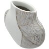 Mauro Ferretti Vaas "Ho Chi Minh" 35x13,5x37,5 cm Wit gekalkt