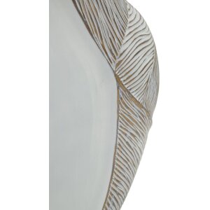 Mauro Ferretti Vaas "Ho Chi Minh" 27x11,5x31 cm Wit gekalkt