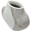 Mauro Ferretti Vaas "Ho Chi Minh" 27x11,5x31 cm Wit gekalkt