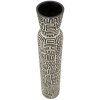 Mauro Ferretti Vaas "Nairobi" Ø16x86 cm Wit/Zwart