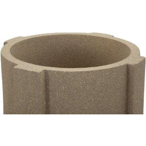 Mauro Ferretti Buitentuinplantenhouder "Moai" Ø39x80,5 cm Bruin