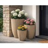 Mauro Ferretti Outdoor Plantenpot Set "Peru" 3-delig – grijstint, modern design