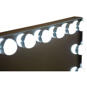 Mauro Ferretti Make-upspiegel Hollywood LED 55x14x43cm Wit
