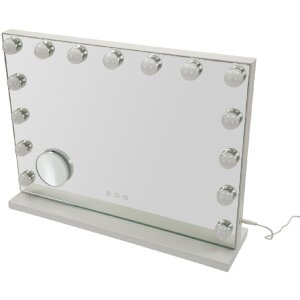Mauro Ferretti Make-upspiegel Hollywood LED 55x14x43cm Wit