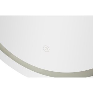 Mauro Ferretti Wandspiegel LED met 3 kleurtemperaturen, zilver, 60x80 cm