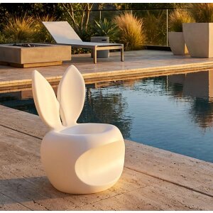 Mauro Ferretti Stoel Bunny Wit 57x55x79cm