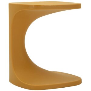 Mauro Ferretti Beistelltisch Ibiza Senf 42x42x52 cm Kunststoff