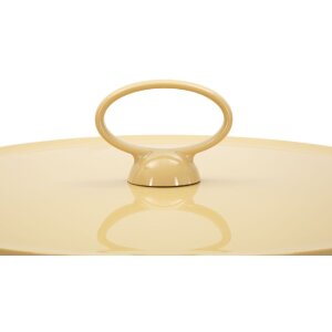 Mauro Ferretti Beistelltisch Iris Creme Ø44x43 cm Kunststoff