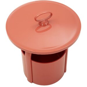 Mauro Ferretti Bijzettafel Iris Rood Ø44x43 cm Kunststof