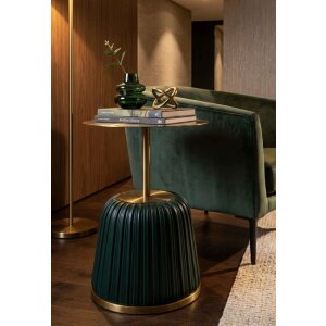 Mauro Ferretti bijzettafel Egle Groen/Goud Ø40x55 cm